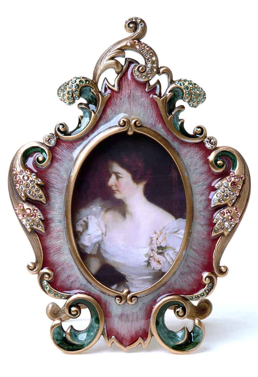 Jay Strongwater Oval Scroll Frame Arts&Souls